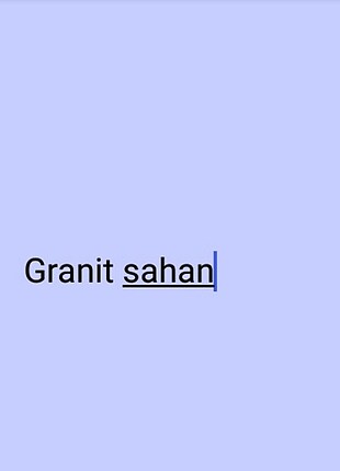 Granit sahan seti