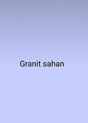 Diğer Granit sahan 