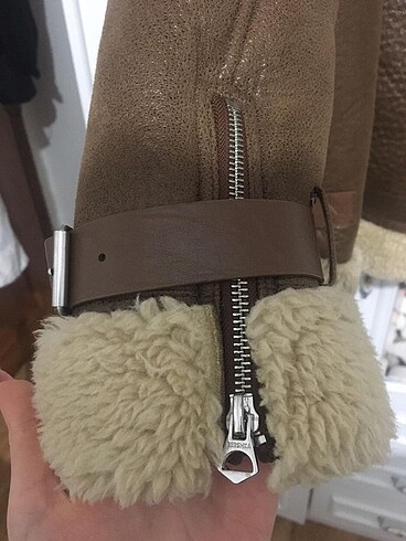 m Beden kahverengi Renk Bershka Biker Ceket