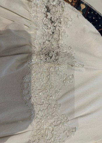 Uzun Beyaz Nakışlı 2li iç elbiseli lohusa Sabahlık - Görsel 8