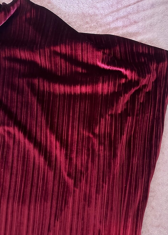 Kadife elbise - Görsel 3