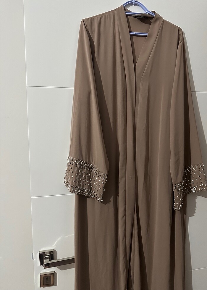 Taşlı abaya - Görsel 3