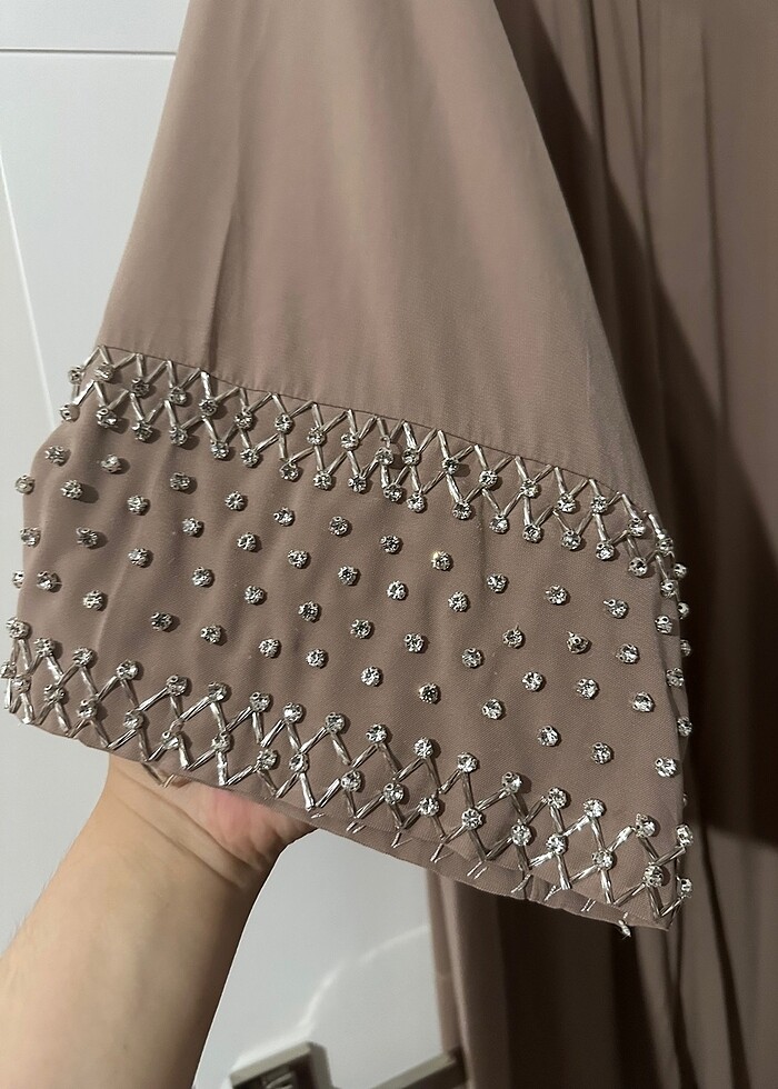 Taşlı abaya - Görsel 2