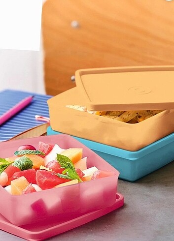 Tupperware Kare saklama kapları 