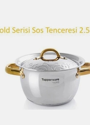 Tupperware Deluks Gold tencere seti