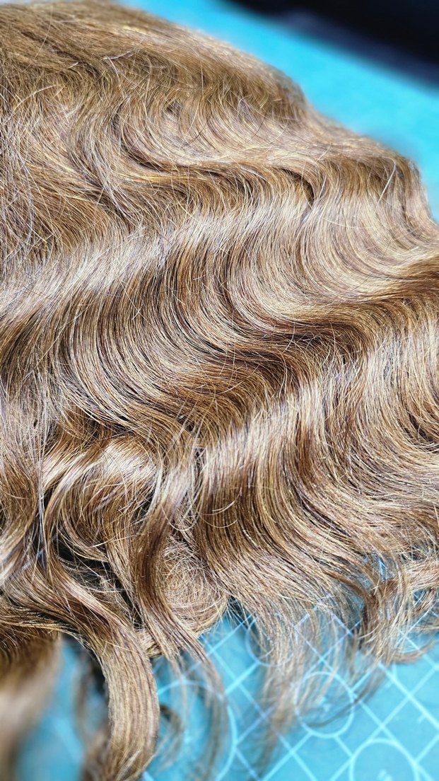 Kahve Renk Gerçek Saç Peruk - Görsel 4