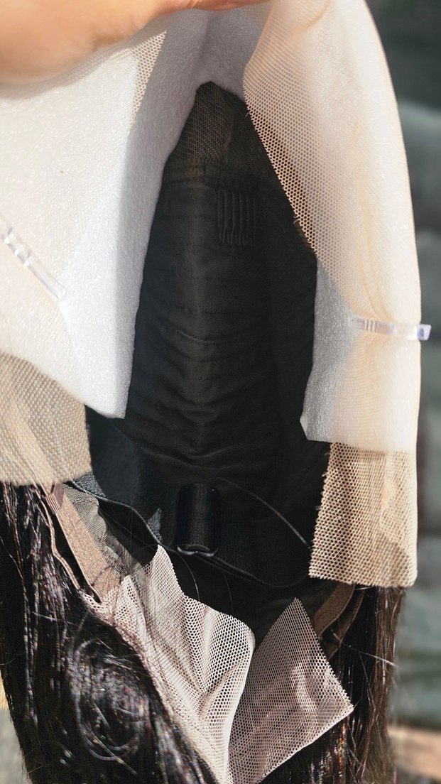 Gerçek Saç Siyah Düz Peruk - Görsel 2