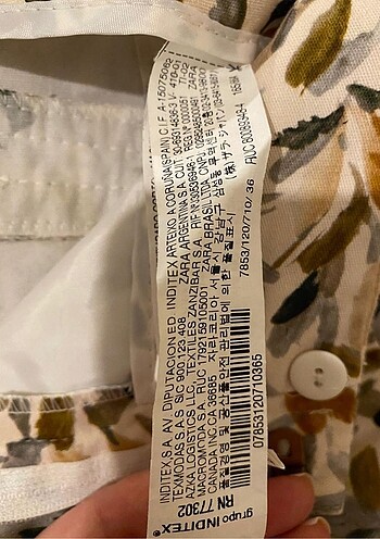 s Beden çeşitli Renk Zara çiçekli pantolon