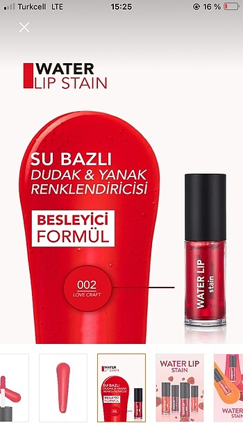  Beden kırmızı Renk #Flormar tint