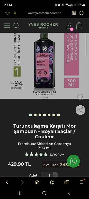  Beden #yves rocher şampuan