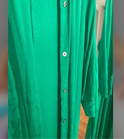 xl Beden yeşil Renk Zara uzun tunik gömlek