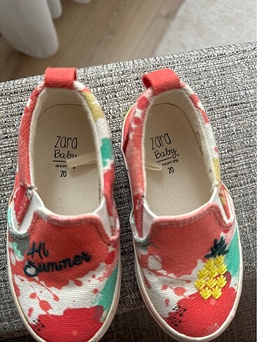 Zara zara çok renkli bebek ayakkabı