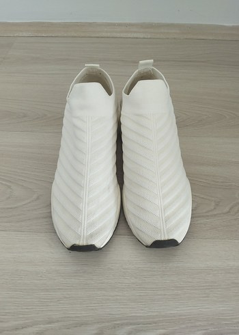 Beyaz Kadın Dolgu Topuklu Sneakers