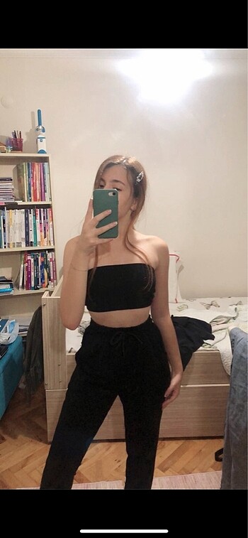 crop top bant asos siyah