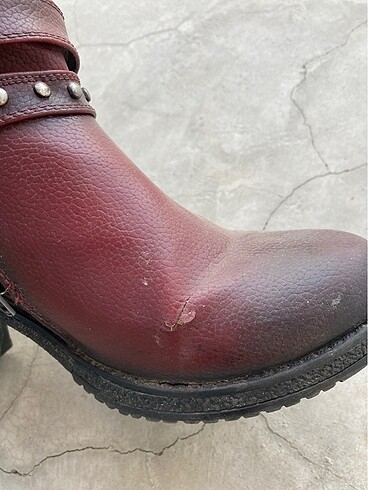 36 Beden bordo Renk Kısa bot