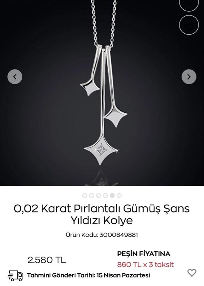 Zen pırlanta kolye - Görsel 5
