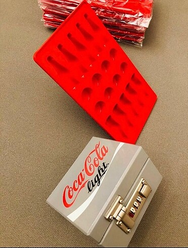 Coca Cola şifreli mini kasa ve buzluk
