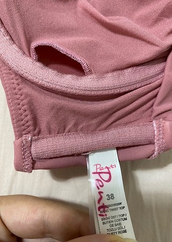 38 Beden pembe Renk Penti bikini üstü
