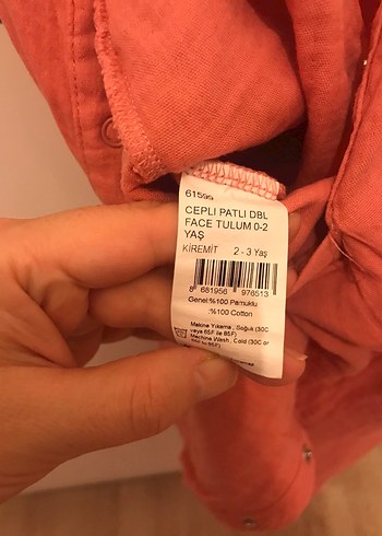 Diğer Koyu Kırmızı Bebek Kız Tulumu