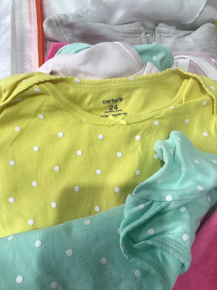 Renkli Baskılı Kısa Kollu Kız Bebek Body - Görsel 3