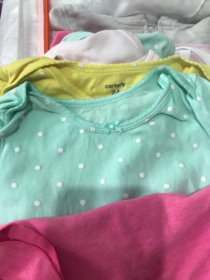 Renkli Baskılı Kısa Kollu Kız Bebek Body - Görsel 2