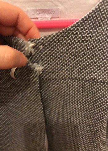 Düğmeli Gri Kız Çocuk Ceket - Görsel 4