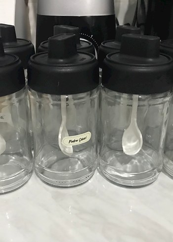 8 adet cam baharatlık kaşıklı - Görsel 2