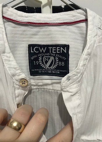 Erkek çocuk Beyaz Keten Uzun Kollu Gömlek - Görsel 3