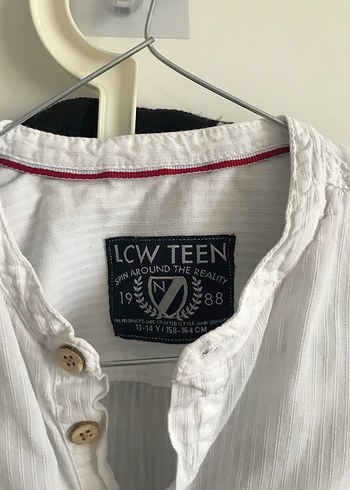 Erkek çocuk Beyaz Keten Uzun Kollu Gömlek - Görsel 6