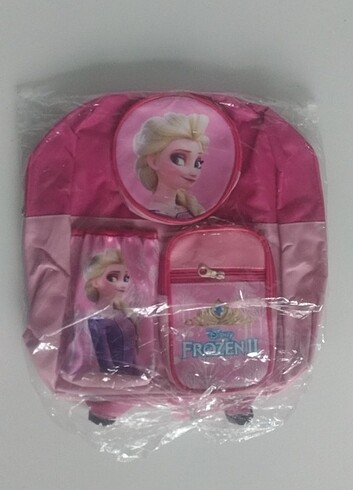Frozen Frozen Karlar Ülkesi Kız Çocuğu Kreş Anaokul İlkokul Çantası