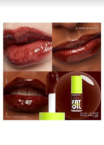 NYX Vegan Parlatıcı Dudak Yağı - Koyu Kahverengi - Görsel 2