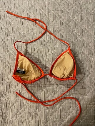 40 Beden Kırmızı ayarlanabilir üçgen bikini üstü