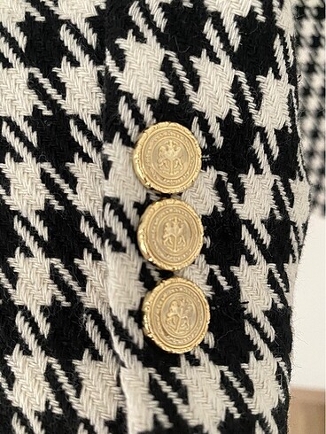 s Beden siyah Renk Zara etiketli kazayağı blazer