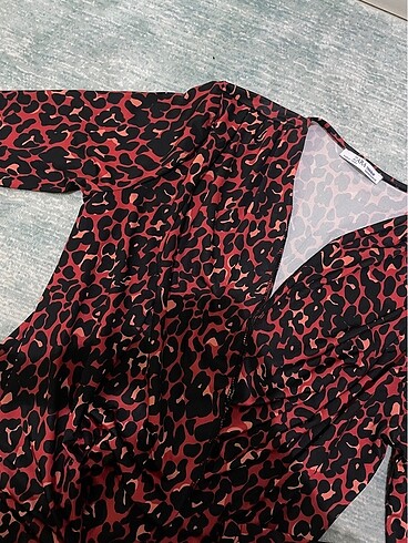 m Beden Leopar zara bluz