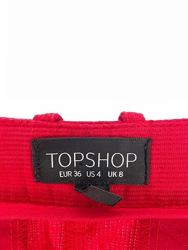 36 Beden kırmızı Renk Topshop Düz Kesim %70 İndirimli.