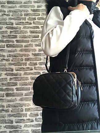 Zara Siyah çapraz çanta