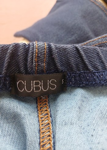 s Beden lacivert Renk Lacivert Denim görünümlü likralı kumaş Kadın Tayt
