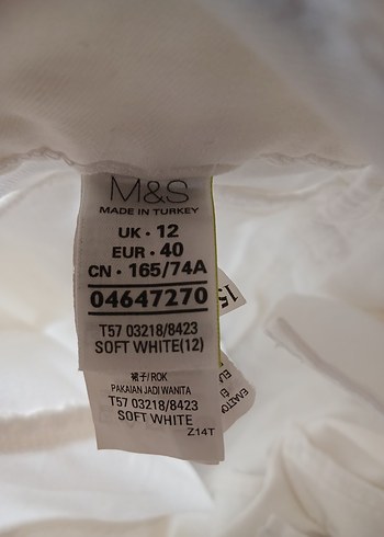 40 Beden beyaz Renk Beyaz Denim Mini Etek likralı kumaş
