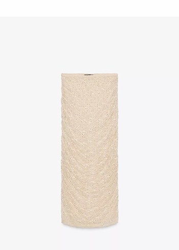 Bej Taşlı Bluz Taşlı Etek Takım - Görsel 2