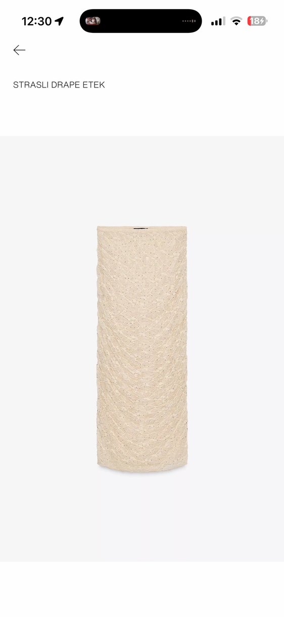 Bej Taşlı Bluz Taşlı Etek Takım - Görsel 2