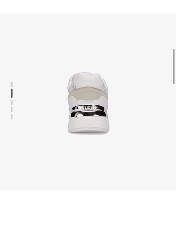 Beyaz guess logo Desenli Platform Spor Ayakkabı - Görsel 2