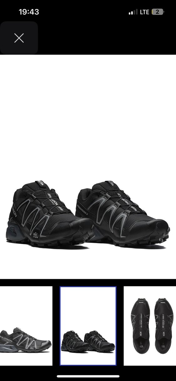 Gri Bağcıklı Salomon Erkek Outdoor Spor Ayakkabı speedcross.no46 - Görsel 4