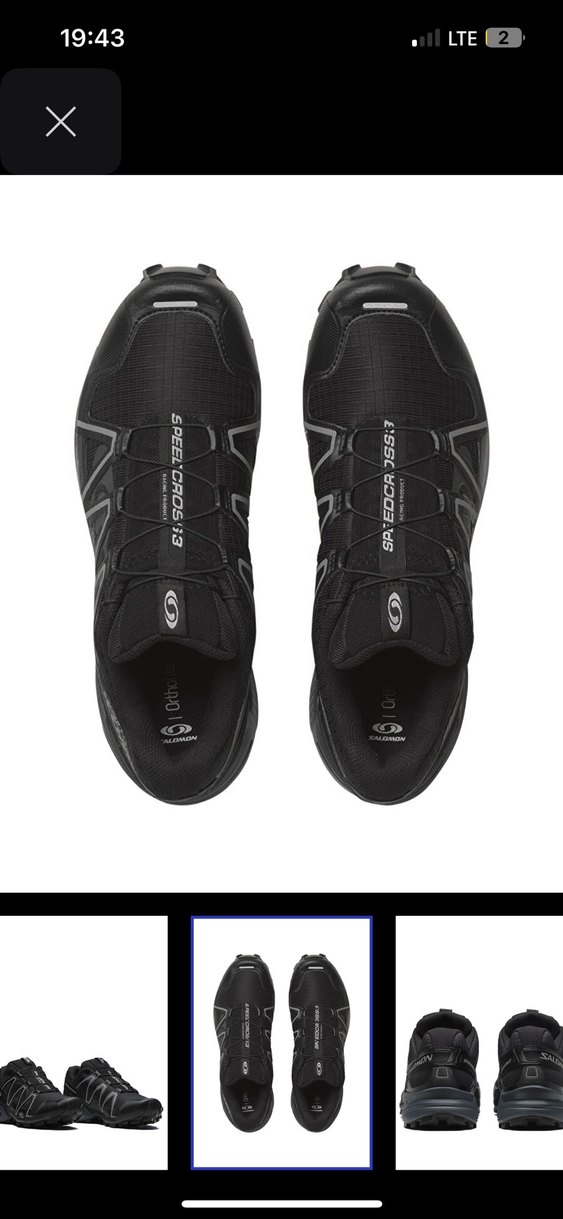 Gri Bağcıklı Salomon Erkek Outdoor Spor Ayakkabı speedcross.no46 - Görsel 2