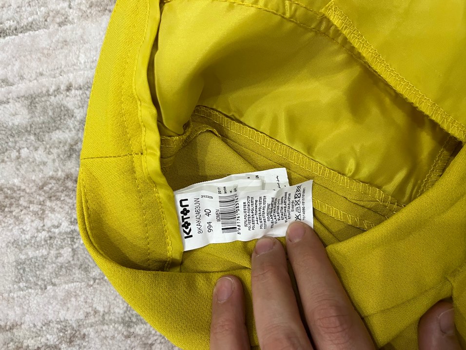 Sarı Kadın havuç Pantolon - Görsel 2