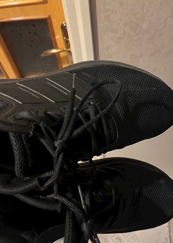 Siyah Bağcıklı Adidas Spor Ayakkabı runfalcon - Görsel 4