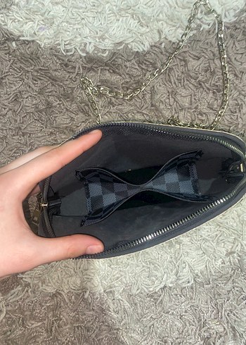 Zincirli kazayağı desenli çanta - Görsel 4