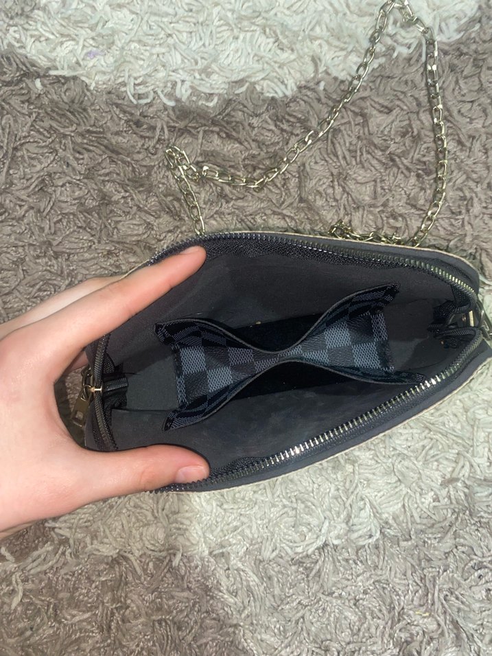 Zincirli kazayağı desenli çanta - Görsel 4