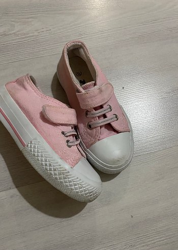 Kız Çocuk Pembe Cırtlı Spor Ayakkabı