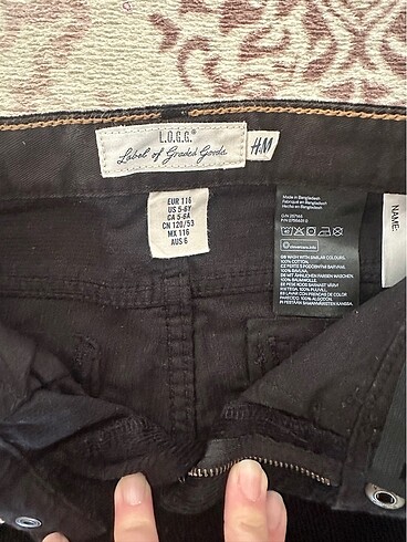 H&M Siyah Kadife Pantolon