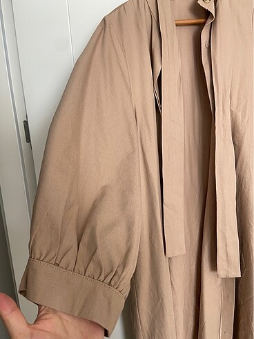 38 Beden camel Renk Trenç Elbise